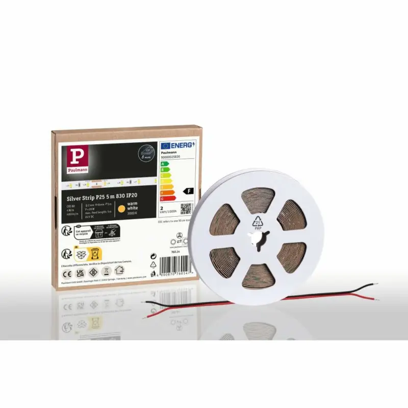 Direktkauf Paulmann Pro LED Strip Silver P25 830 5m 20W 400lm/m 60LEDs/m 3000K