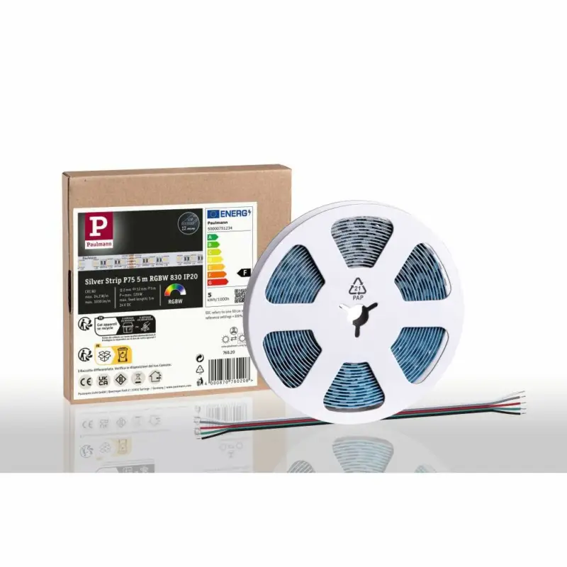 Sonderangebot Paulmann Pro LED Strip Silver P75 RGBW 830 5m 121W 700lm/m 84LEDs/m