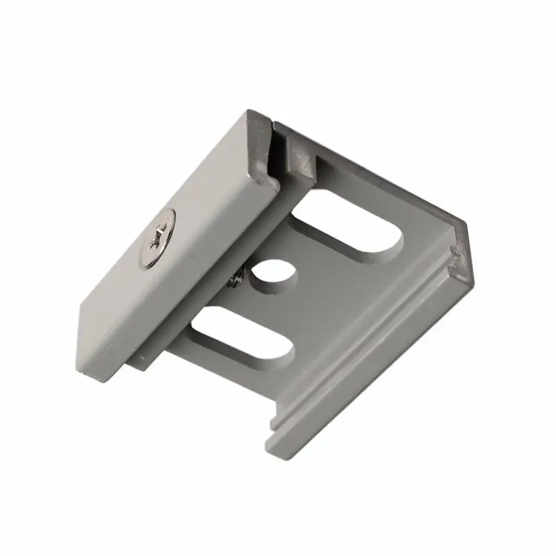 Must-Have Deko-Light 3-Phasen Schienensystem, D Line Montagehalter Deckenbefestigung Flex, Fenstergrau RAL 7040