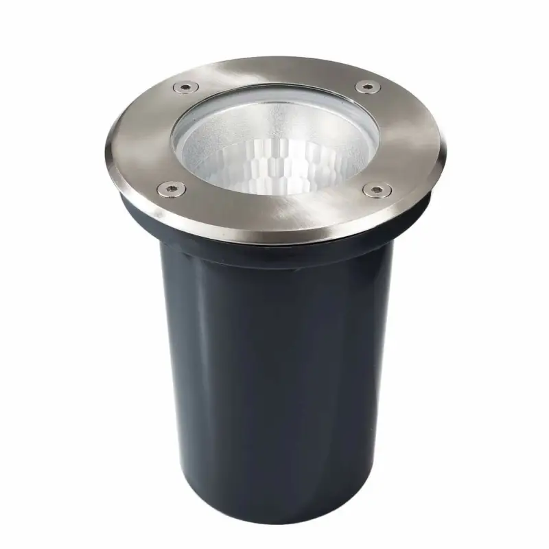 Deko-Light Bodeneinbauleuchte, Phakt Rund Set, 1x max. 9 W E27, Silber, 220-240 V/AC, 50 / 60 Hz Sonderaktion