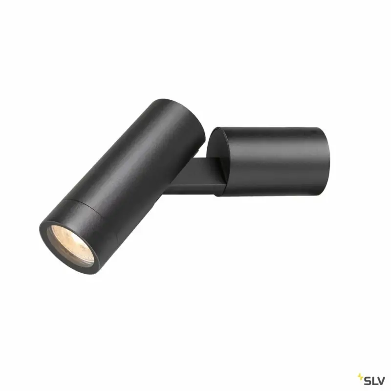 Garantierte Lieferung SLV S-TUBE, Wandaufbauleuchte, rund, 1x max. 10W GU10, schwarz