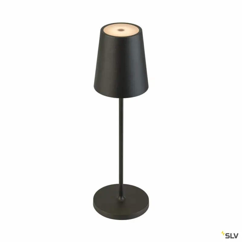 Nur Für Kurze Zeit SLV VINOLINA TWO, Tischleuchte, Akku, IP65, 2200/2700/3000K, TOUCH, schwarz