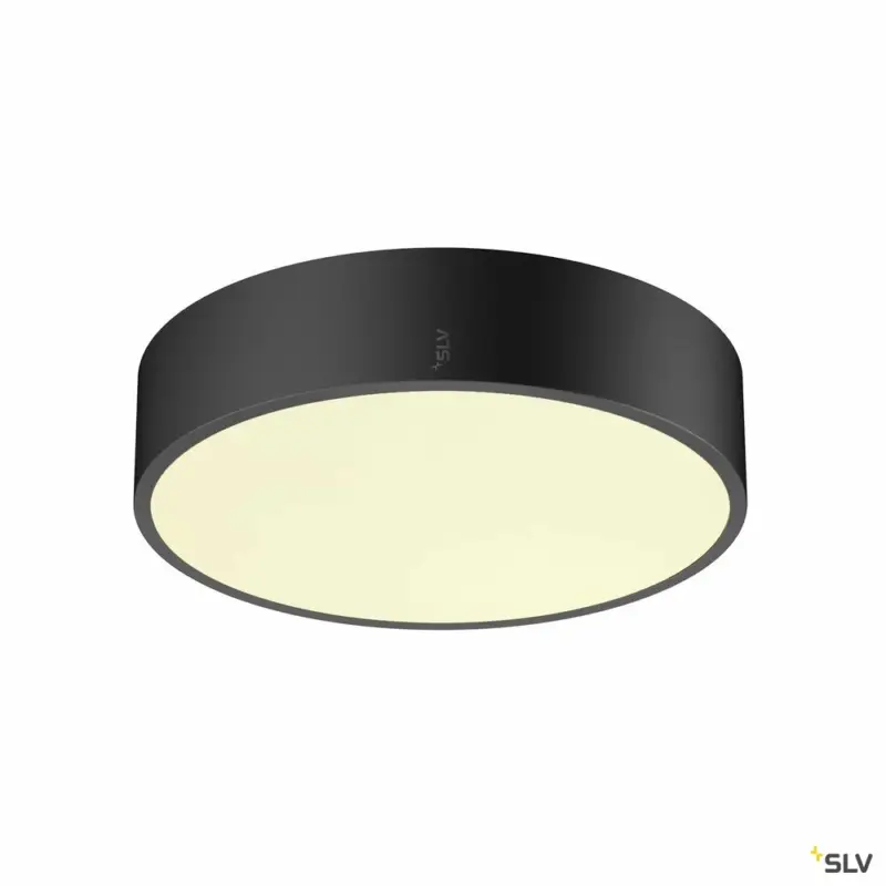 Abverkauf SLV MEDO® PRO 30, Wand- und Deckenaufbauleuchte, rund, 3000/4000K, 10W, Phasenabschnitt, 70°, UGR<19, schwarz
