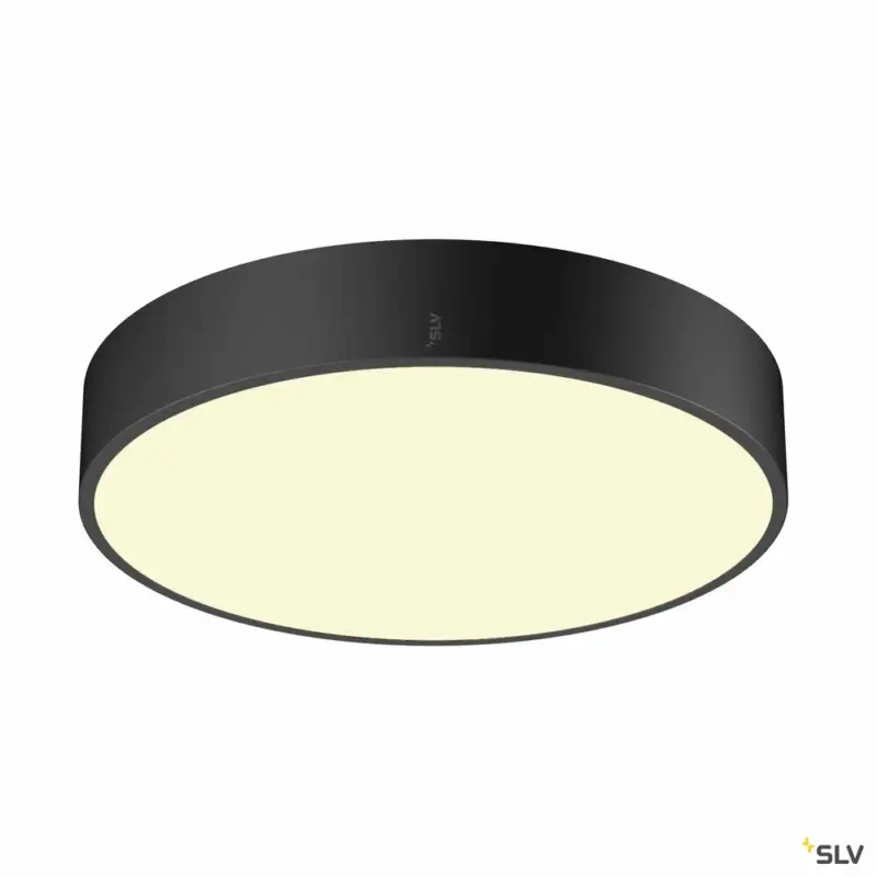 SLV MEDO® PRO 40, Wand- und Deckenaufbauleuchte, rund, 3000/4000K, 19W, DALI, Touch, 110°, schwarz Geprüft