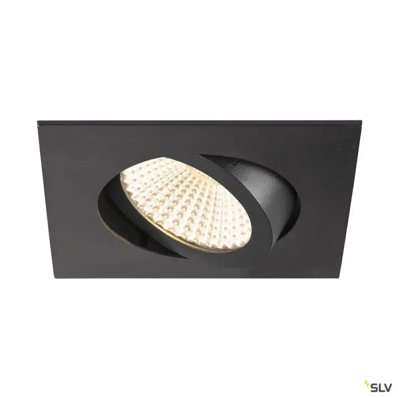 Begrenztes Angebot SLV NEW TRIA® 68, Deckeneinbauleuchte, 2700K, 60°, IP 20, quadratisch, schwarz