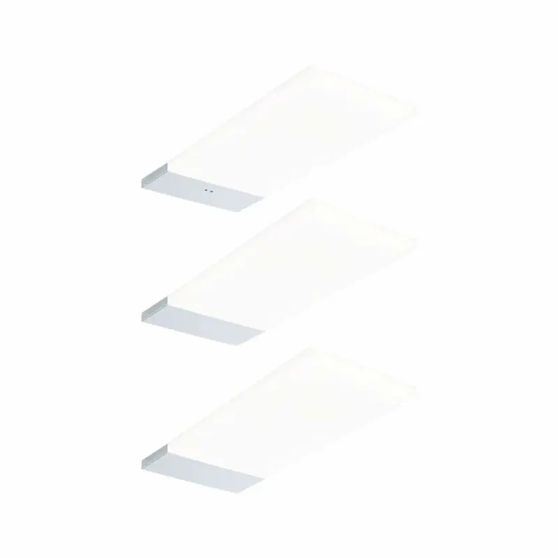 Paulmann LED Unterschrankleuchte Bredo 4000K Neutralweiß Näherungsensor 3er-Set3x2,5W 80x190mm 3x180lm 230/12VSilber Meistverkauft