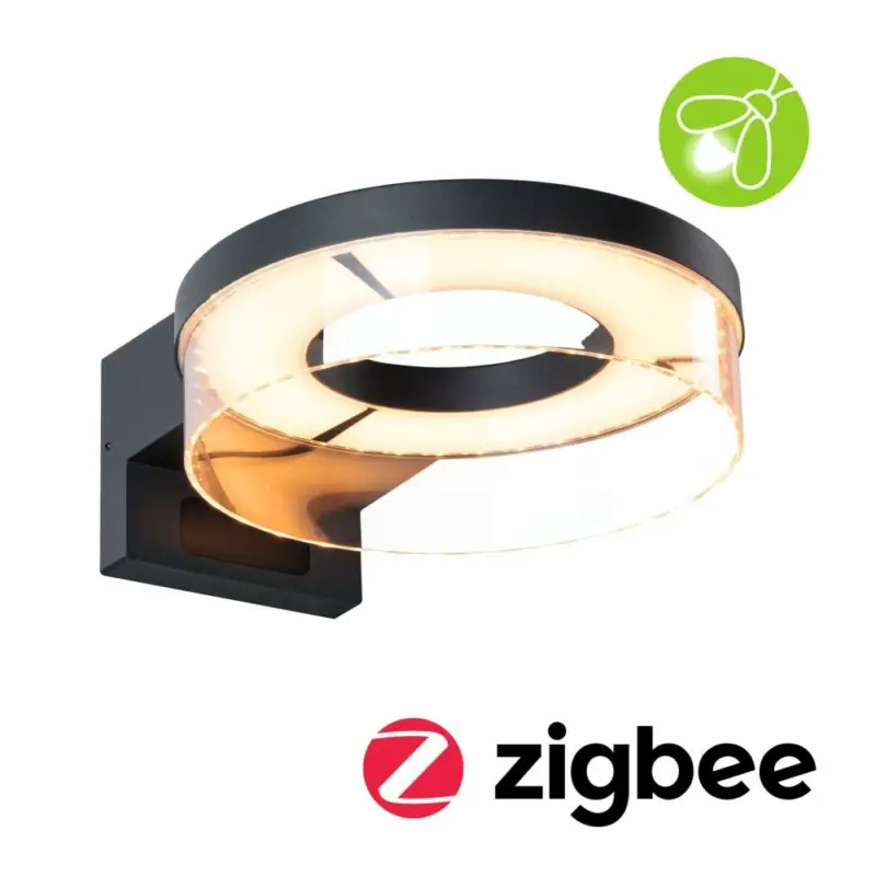 Preisknaller Paulmann LED Außenwandleuchte Smart Home Zigbee 3.0 Capera Bewegungsmelder insektenfreundlich IP44231mm Tunable Warm 12,5W 800lm 230VAnthrazit Aluminium