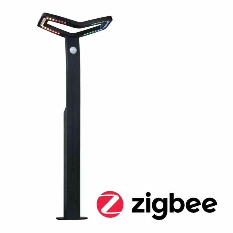 Paulmann LED Pollerleuchte Smart Home Zigbee 3.0 Alara BewegungsmelderIP44 eckig 665mm RGBW+ 10W 450lm 230VAnthrazitMetall Angebot