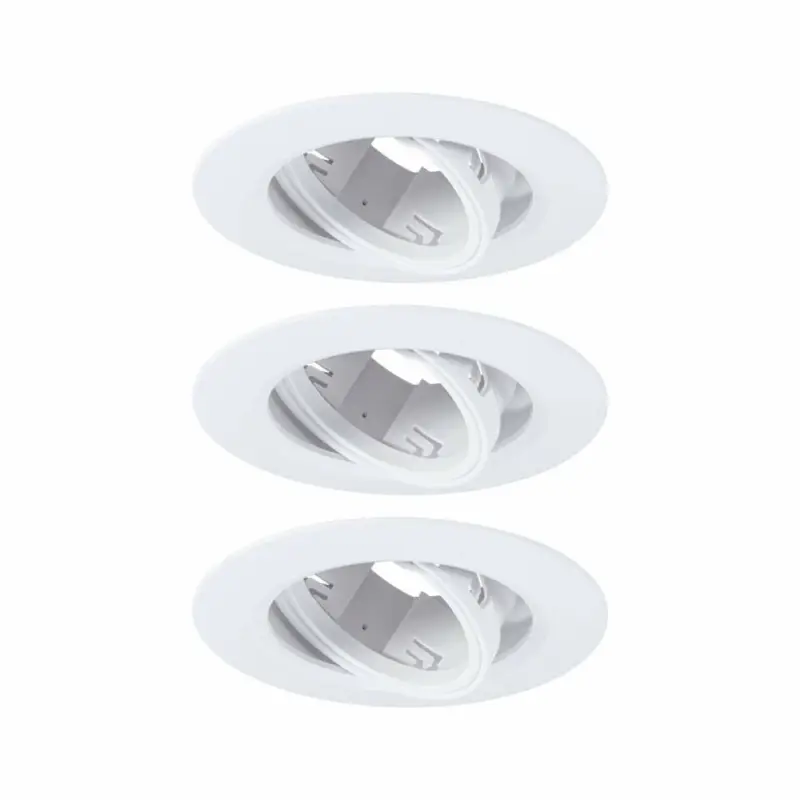 Top-Seller Paulmann Einbauleuchte 3er-Pack schwenkbarrund 90mm 30° GU10 max. 3x10W230V dimmbarWeiß