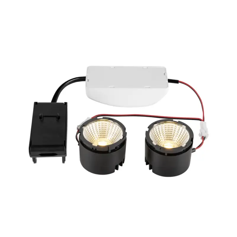 Preis Gesenkt SLV NEW TRIA® 155, DOUBLE LED-Modul, 3000K, 38°, PHASE, schwarz