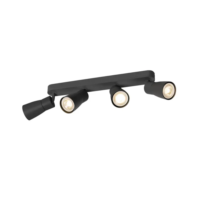 SLV PURI 2.0 Dome, Wand- und Deckenaufbauleuchte, long, 4 x max. 6W GU10, schwarz Neu Im Sortiment