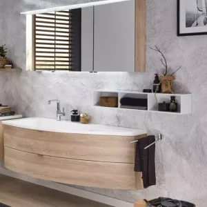 Jetzt Kaufen Laguna Set-Waschtischunterschrank mit Waschtisch und Spiegelschrank 900 mm, ,,
