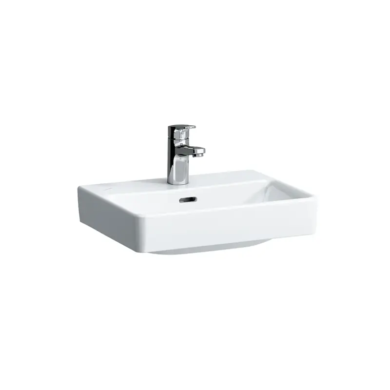 Aufsatzhandwaschbecken PRO S 340x450x145 1 Hahnloch mit Überlauf weiß Begrenztes Angebot