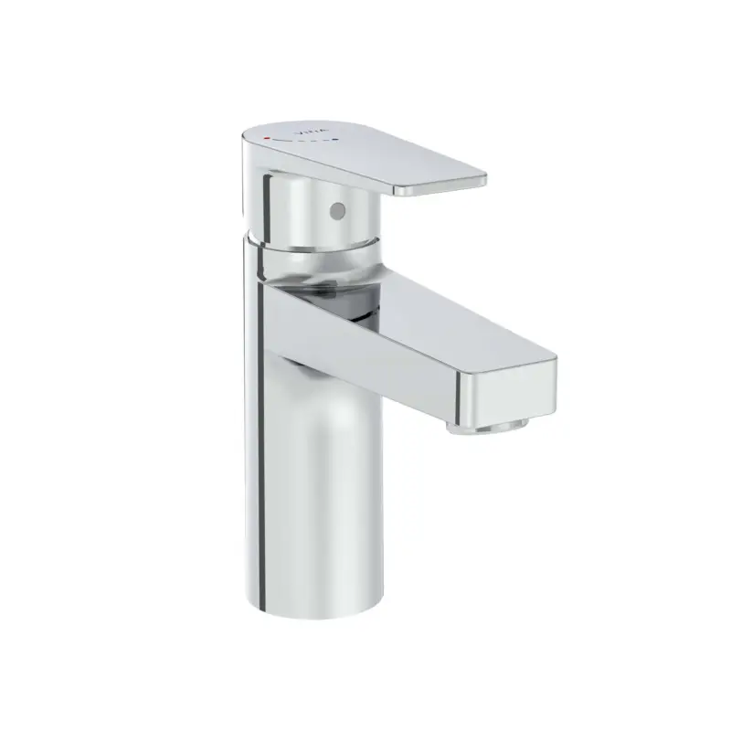 Flow Square Einhebel-Waschtischmischer BluEco Höhe 16 cm Einlochmontage Chrom Beliebt