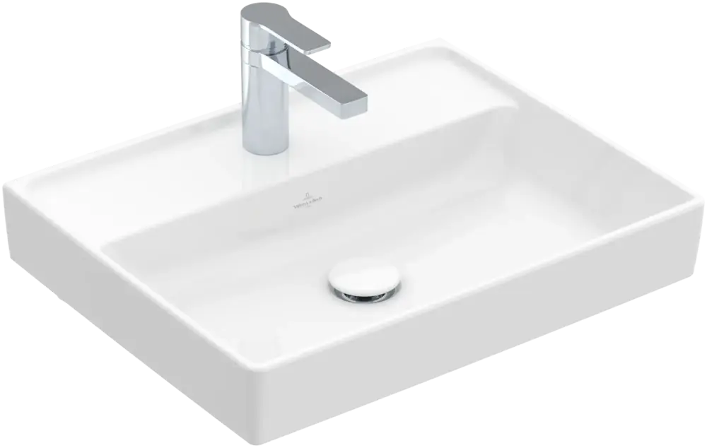 Villeroy & Boch Collaro Waschbecken 550x440mm Rechteck TitanCeram Weiß Alpin Begrenztes Angebot