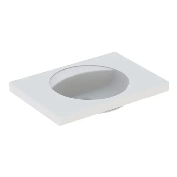 Wandwaschtisch mit Ablagefläche „Preciosa“, rechteckig 80 × 55 cm in weiß alpin Abverkauf