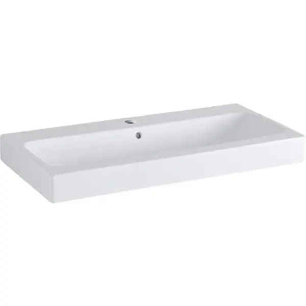 Abverkauf Wandwaschtisch „iCon“, rechteckig 90 × 48,5 cm in weiß alpin