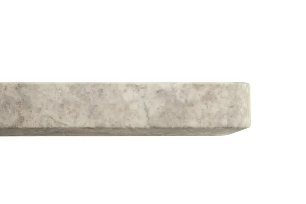 Duravit Aufsatzwaschtisch inkl. Natursteinkonsole „Qatego“ 100 × 41 × 90 cm in Weiß Hochglanz Ausverkauf