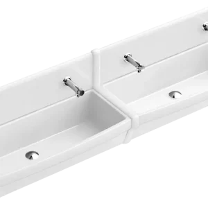 Villeroy & Boch O.novo Reihenwaschanlage 1000x415mm Weiß Alpin Kostenloser Versand