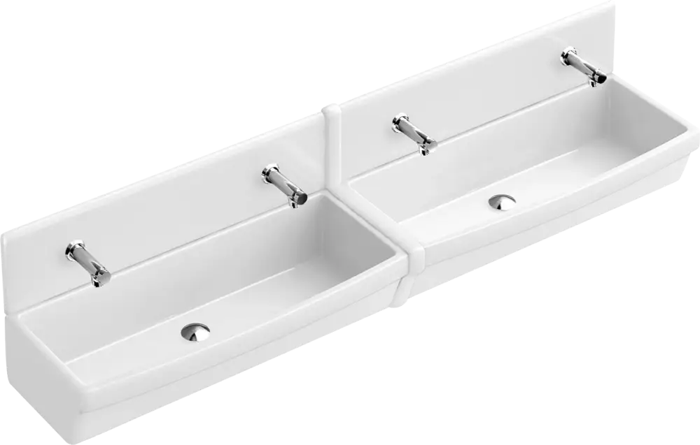 Villeroy & Boch O.novo Reihenwaschanlage 1000x415mm Weiß Alpin Kostenloser Versand