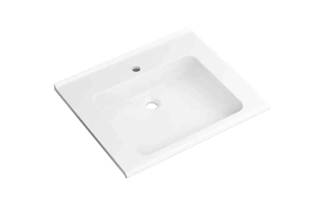 HEWI Waschtisch S-Form, modular, 650x550mm, alpinweiß Markenprodukt