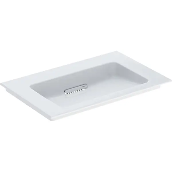 Jetzt Bestellen Schrankwaschtisch „One“ mit horizontalem Ablauf 75 × 48 cm in weiß alpin mit KeraTect®