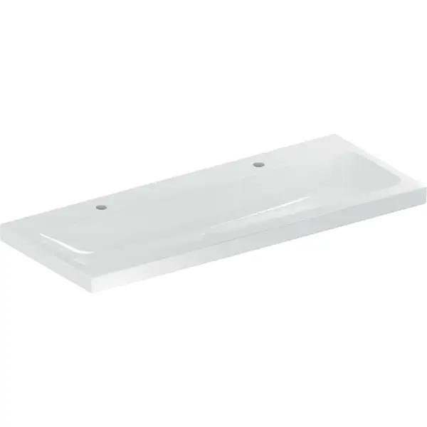 Wandwaschtisch „iCon Light“, mittig, rechteckig, Hahnlochposition links und rechts 120 × 48 cm mit KeraTect® Günstig