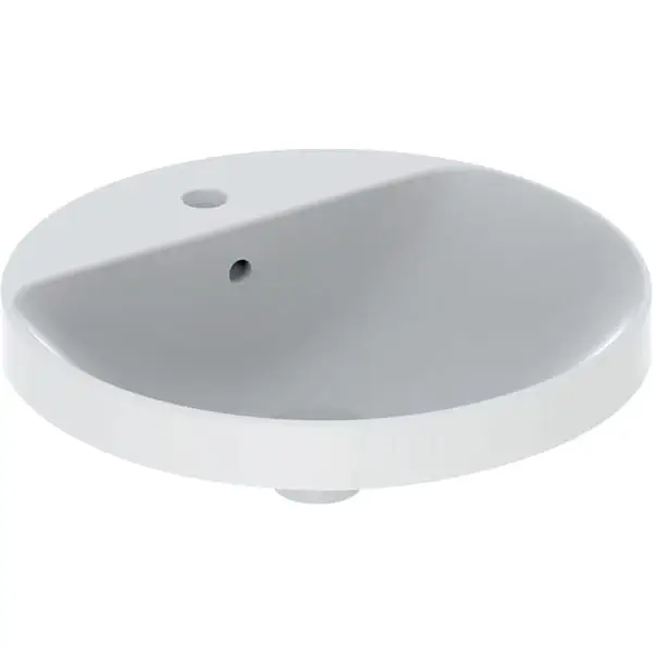 Einbauwaschtisch „Variform“, rund ⌀ 48 × 17,8 cm in weiß alpin Kracherpreis