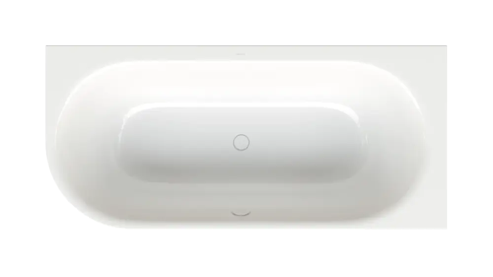 Bestpreis Bette oval Badewanne „BetteLux Oval V Silhouette“ 185 × 85 cm in Weiß