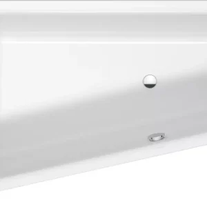 Echt Badundu Badewanne trapez 1700 × 1000 mm, Mittelablauf