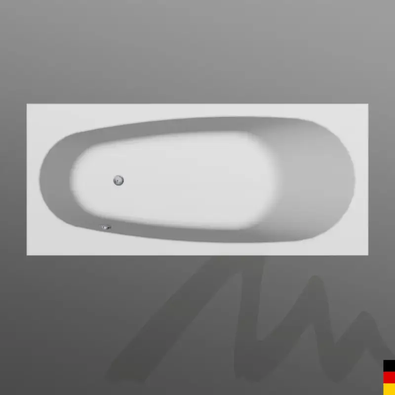 Markenprodukt Mauersberger Badewanne „pilosa“ 1800 × 800 mm in Weiß