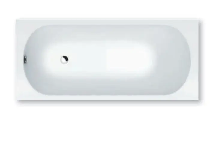 Markenware repaBAD Badewanne „Pod Mono“ 1800 × 800 mm, Fußablauf in Weiß