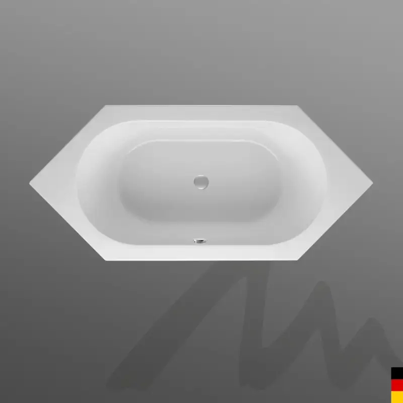 Mauersberger Badewanne „ovata“ 1900 × 850 mm in Weiß Kostenfreie Lieferung