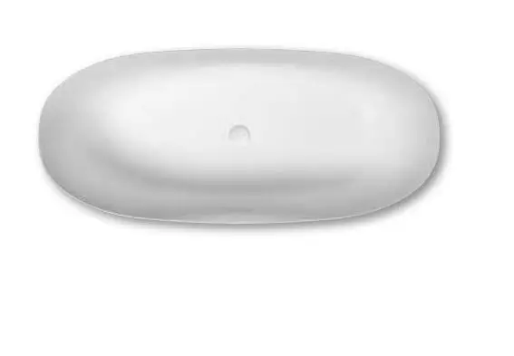 repaBAD Badewanne „Milano F“ freistehend oval 1600 × 700 mm in Arctic White Neuheit