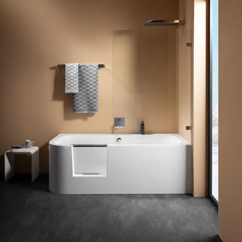 repaBAD Duschbadewanne „Livorno Easy“ 180 × 80 cm in Weiß Kracherpreis