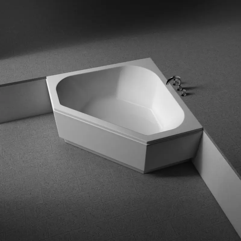 Kermi Duschdesign LIVORO VL1 Eckbadewanne weiß 1450x2041 mm, Tiefe ca. 450 mm, Einbauhöhe 600-650 mm Top-Preis