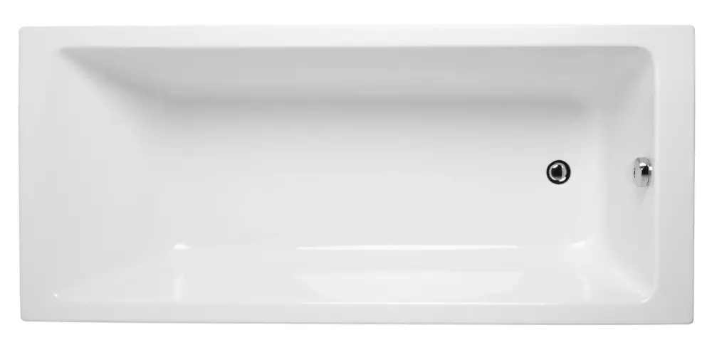 Begrenztes Angebot Integra Badewanne 160 x 75 cm Körperformwanne Einbauversion Weiß Hochglanz