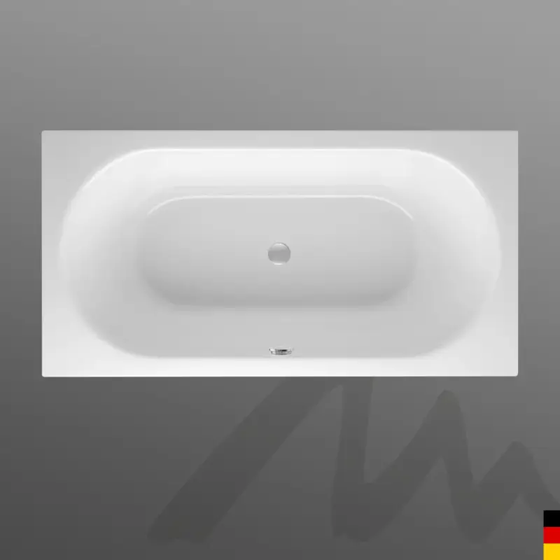 Mauersberger Badewanne „ausana duo“ 1800 × 800 mm in Weiß Neu