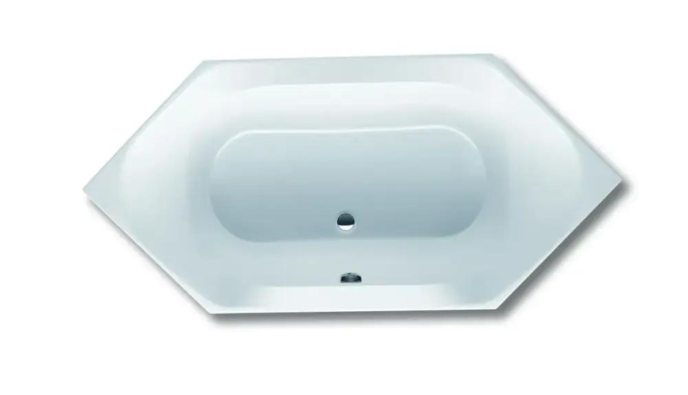 Solange Der Vorrat Reicht Hoesch Badewanne „Spectra“ sechseck 180 × 80 cm in Weiß