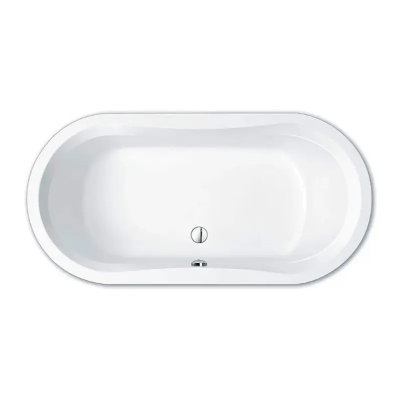 Ausverkauf repaBAD Badewanne „Pluto“ oval 1800 × 900 mm in Weiß