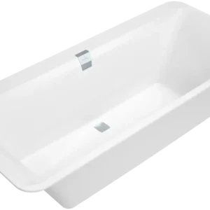 Villeroy & Boch Squaro Edge 12 Badewanne, Oval, Quaryl, Weiß Alpin Zertifiziert