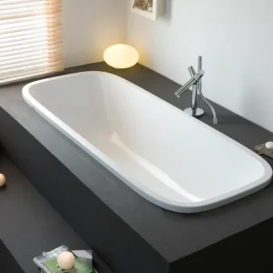 Billig Hoesch Badewanne „Singlebath“ Uno rechteck 176,6 × 75 cm in Weiß