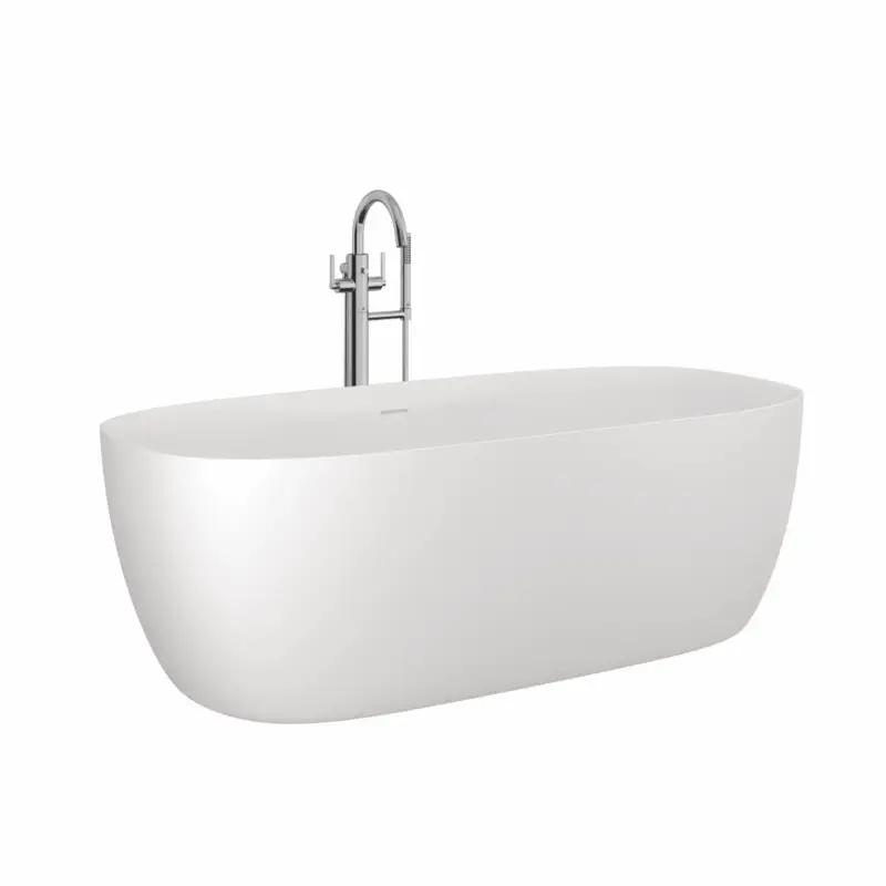 Zertifiziert Kludi-RESA S Badewanne in Mattweiß, 170 x 80 cm, Höhe 56 cm mit Soft Edge Ablauf inklusive