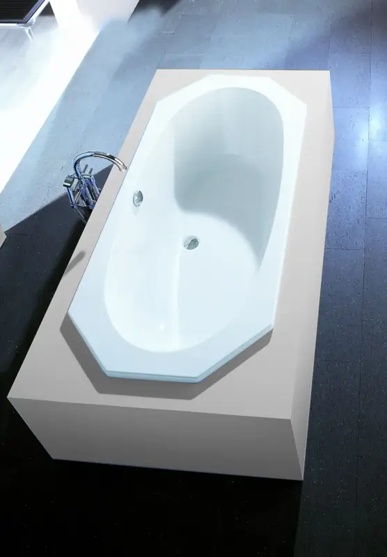 Neue Kollektion Hoesch Badewanne „Armada“ achteck 180 × 80 cm in Weiß