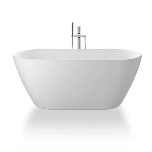 Preisreduziert Duravit Badewanne „D-Neo“ freistehend oval 1600 × 750 mm, Mittelablauf ohne Überlauf, in Weiß (matt)