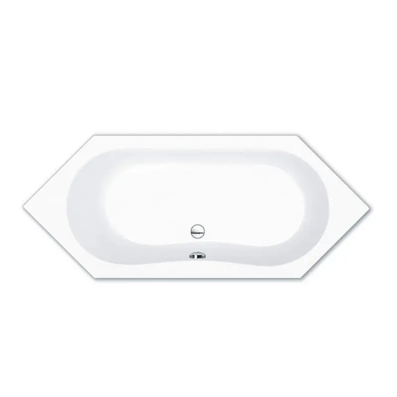 Neue Ware repaBAD Badewanne „Alicante“ sechseck 2000 × 900 mm in Weiß