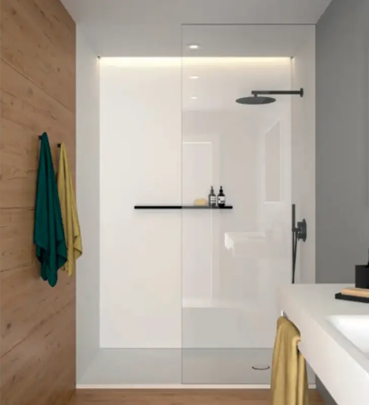 repaBAD Duschwanne „Oslo“ 1000 × 800 mm in Arctic White Billig