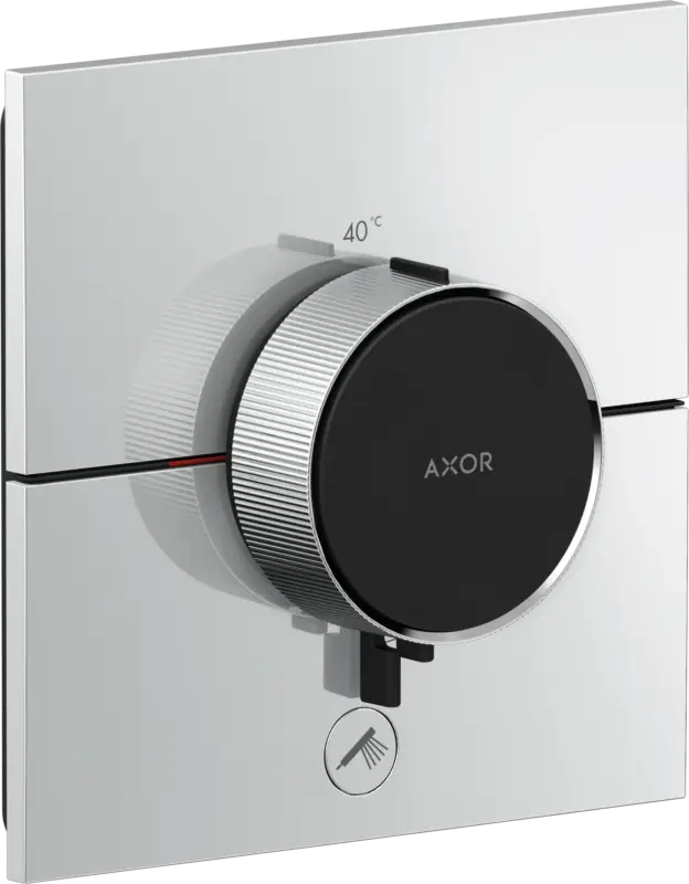 Hansgrohe AXOR ShowerSelect ID Thermostat HighFlow Unterputz eckig für 1 Verbraucher und einen zusätzlichen Abgang Chrom Wochenendangebot