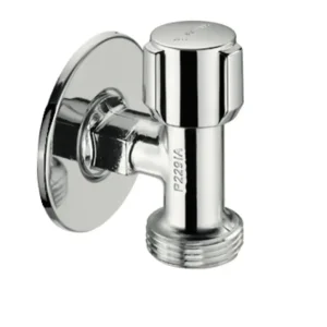 Geräteanschlussventil, platzsparend, DN 15 G 1/2 AG, DN 20 G 3/4 AG, chrom Markenware