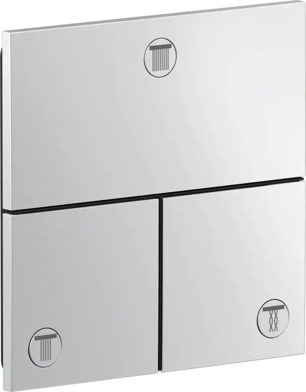 Meistverkauft Hansgrohe AXOR ShowerSelect ID Ventil Unterputz eckig für 3 Verbraucher Chrom